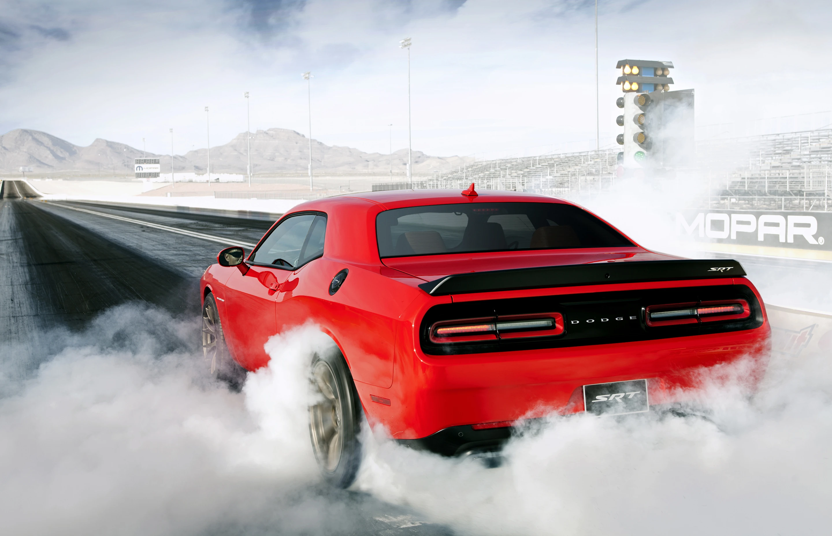The Dodge Challenger SRT Hellcat has 707 hp and 650 lb-ft on tap