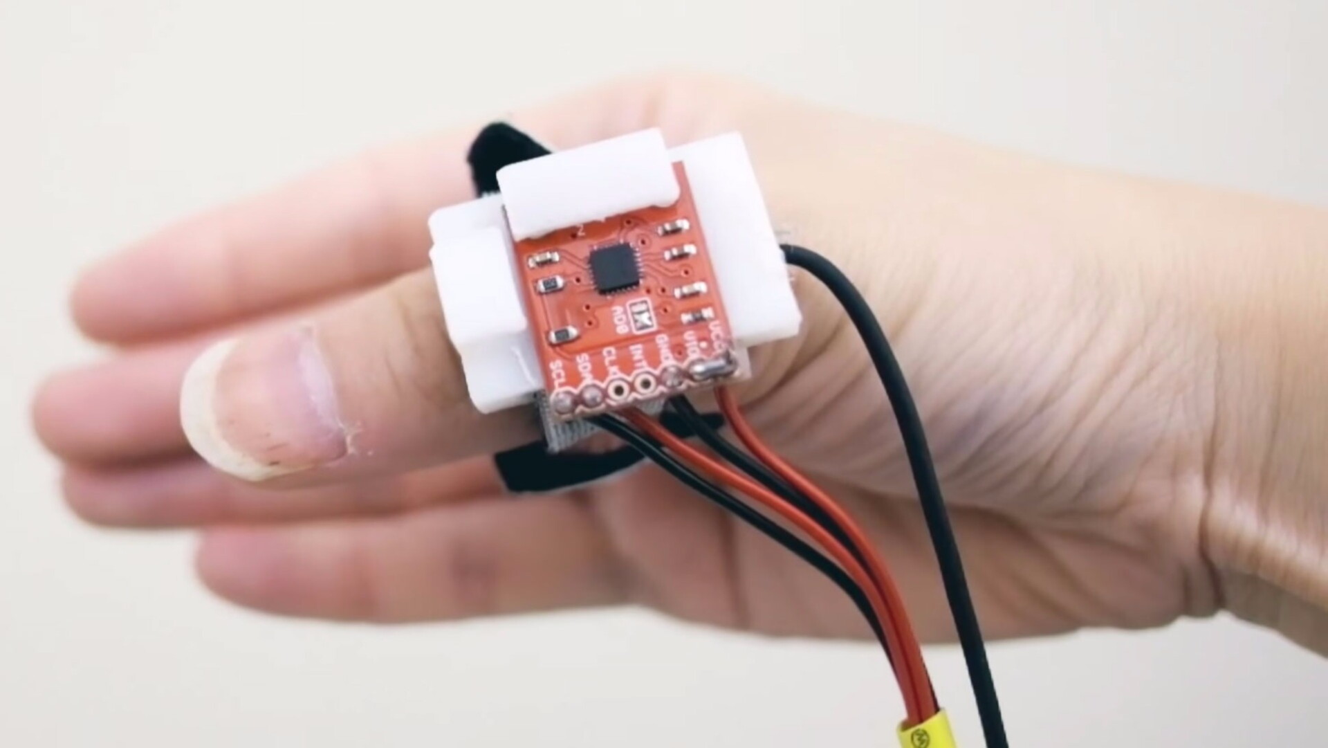 Fingersound ring allows control of devices with thumb gestures