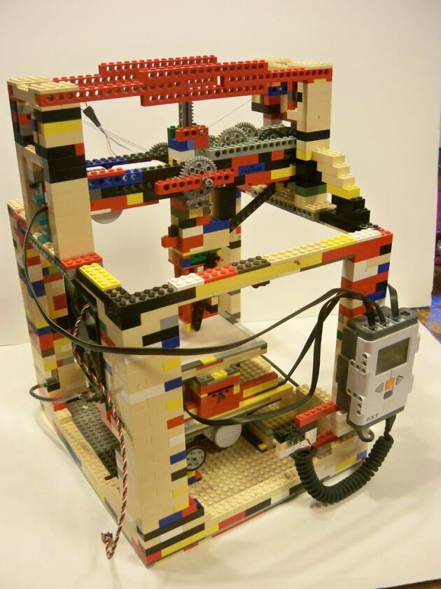 Krueger built the LEGObot with a $0 budget, using only materials he had on hand