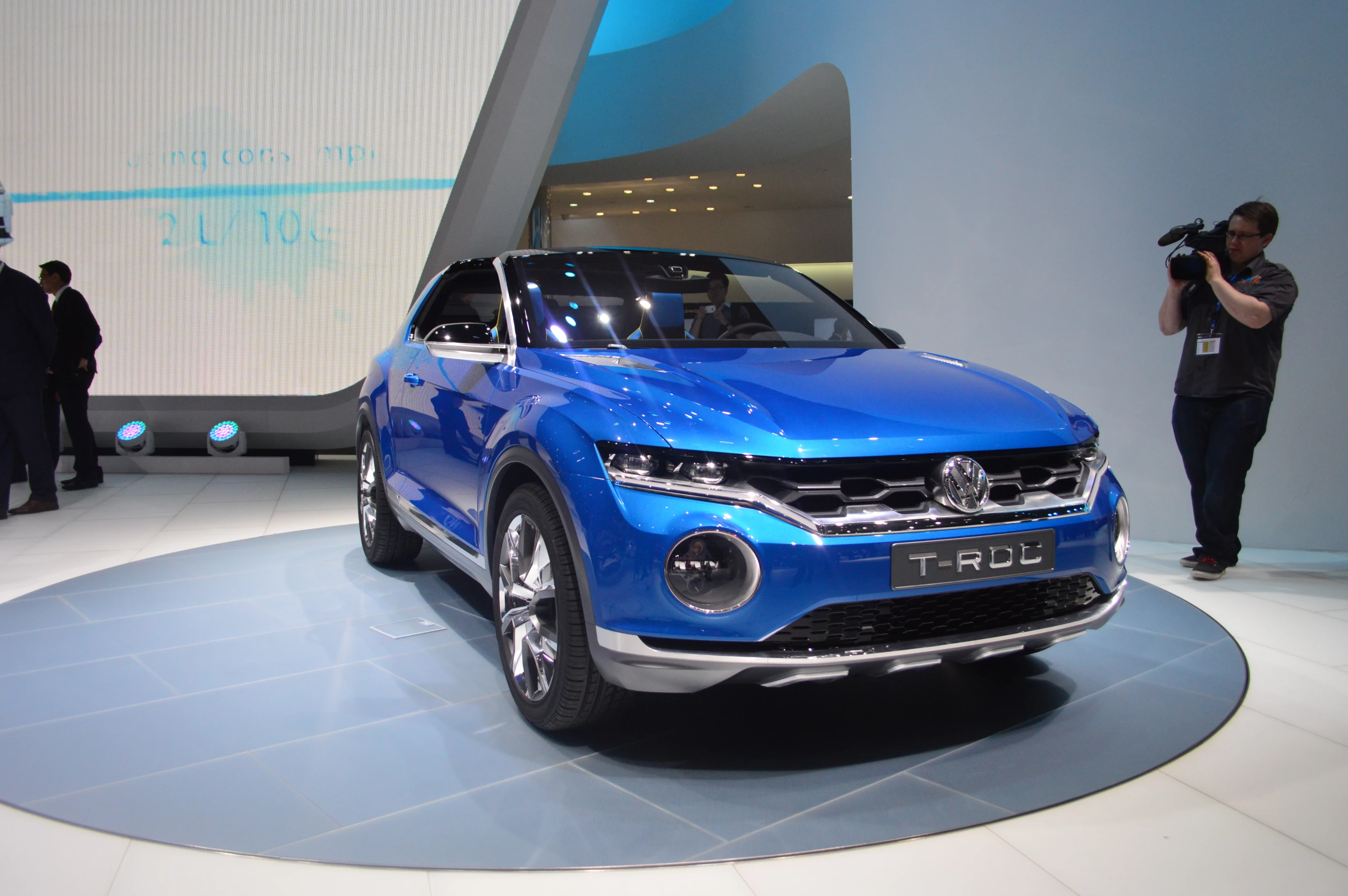 Volkswagen's T-ROC concept SUV, at the Geneva Motor Show
