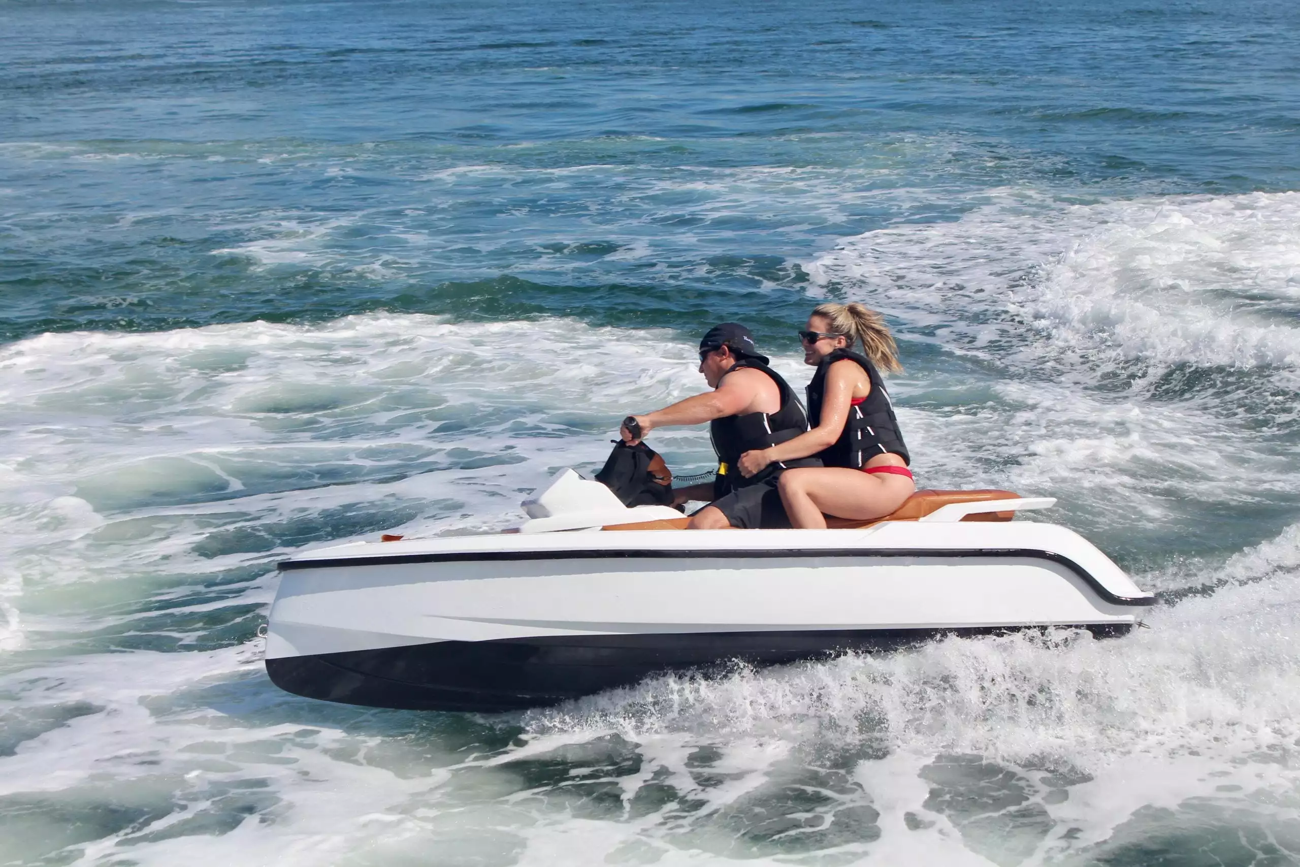 Under the skin, it's got a SeaDoo engine, but nobody needs to know
