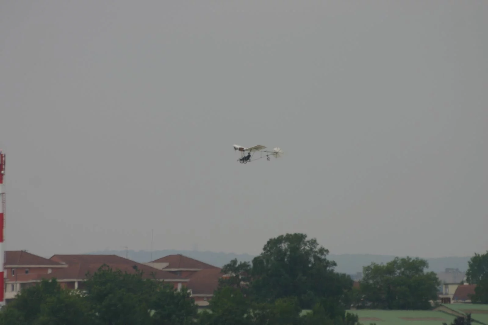 Flying over Le Bourget airfield as part of the zero emission air show