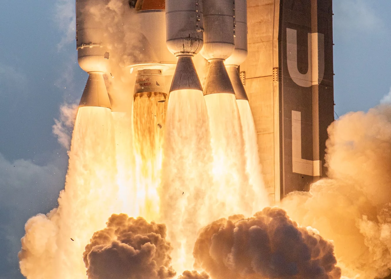The Atlas V rocket lifts off with a national security payload onboard