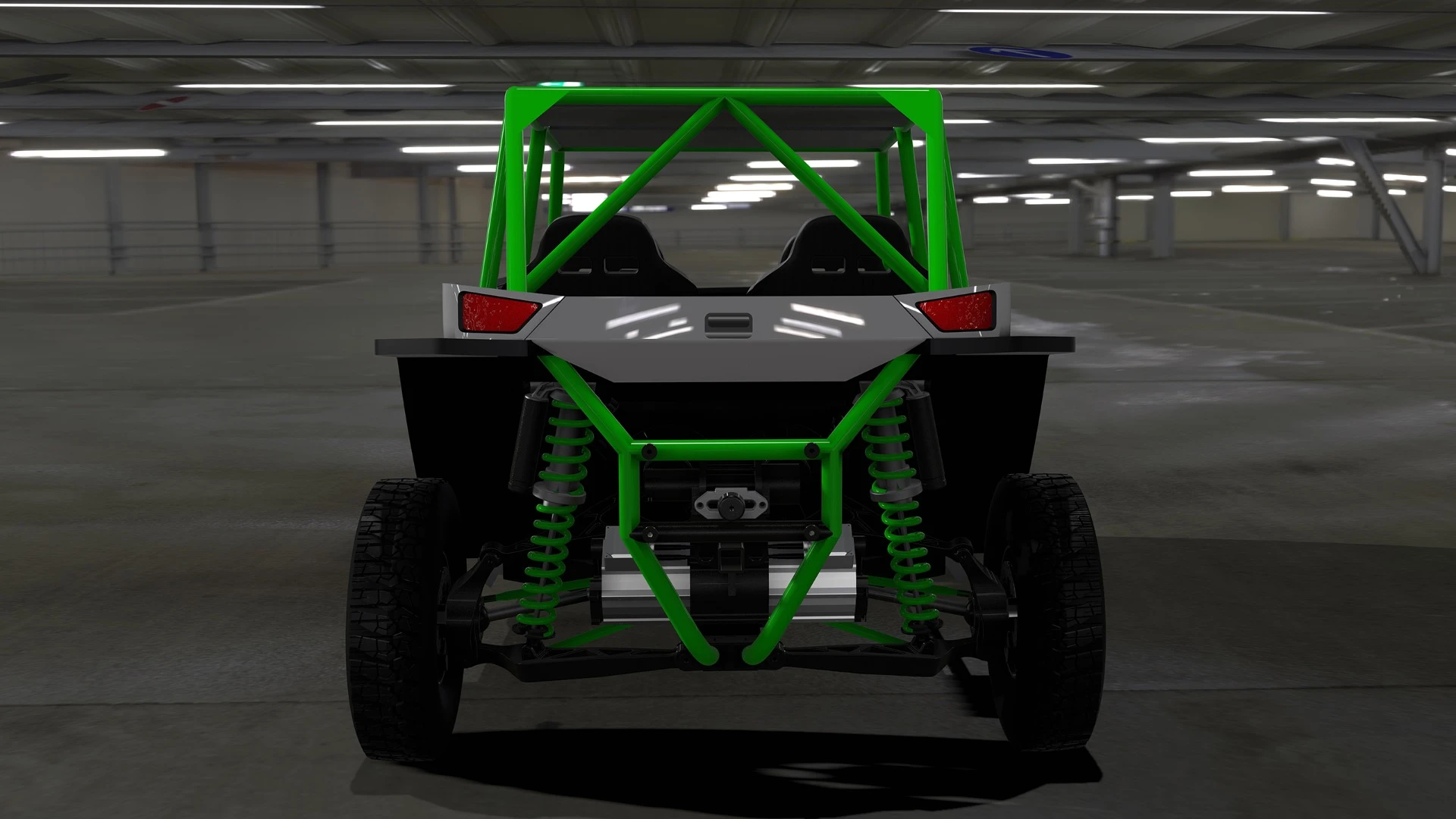 The Zero has a special rear-wheel steering system