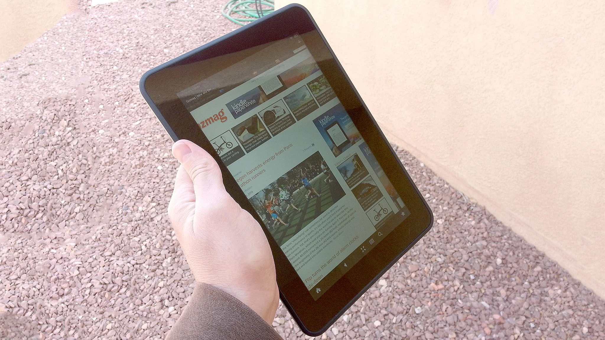 The display is outstanding, and not far removed from the iPad's Retina Display