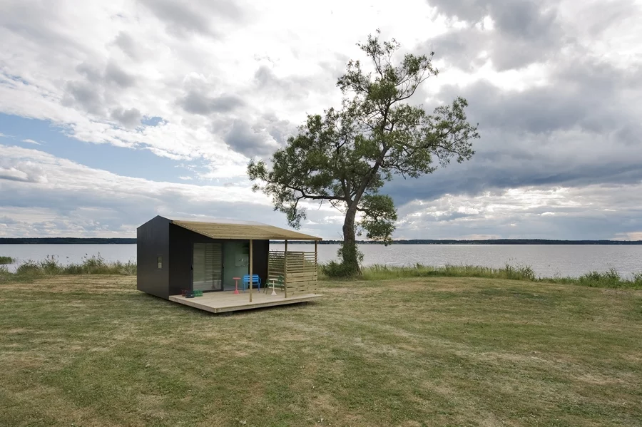 Mini Houses are designed to be quick to construct and built using recyclable prefabricated modules (Photo: Andy Liffner)