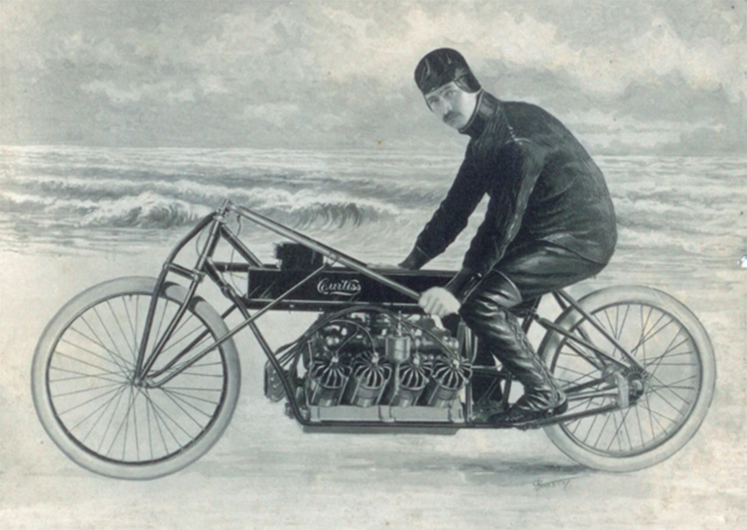 Curtiss made his record run on 24 January 1907 during the premier speed event in the world at that time, Speed Week in Ormond/Daytona Beach, Florida.