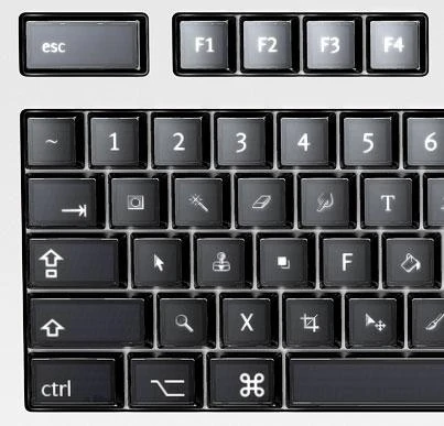... and when you're running Photoshop, it looks like this