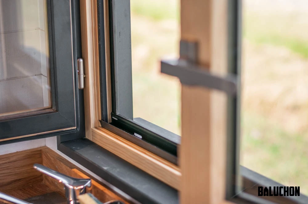 Interior detail of the Intrépide tiny home