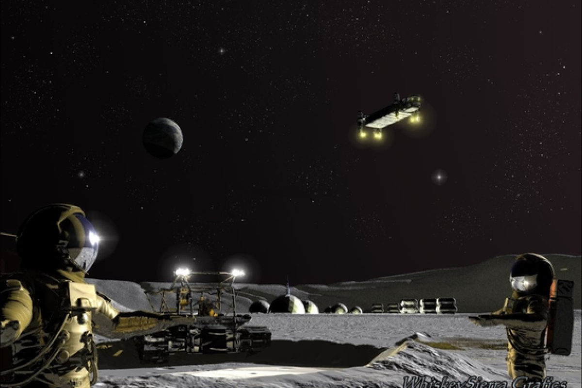 Plan to establish first lunar base and gas stations in space