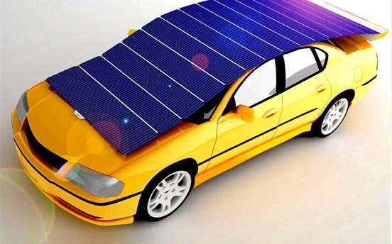 The Shelf solar sunshade - can collect enough solar energy to power a vehicle's air conditioner and other electronics