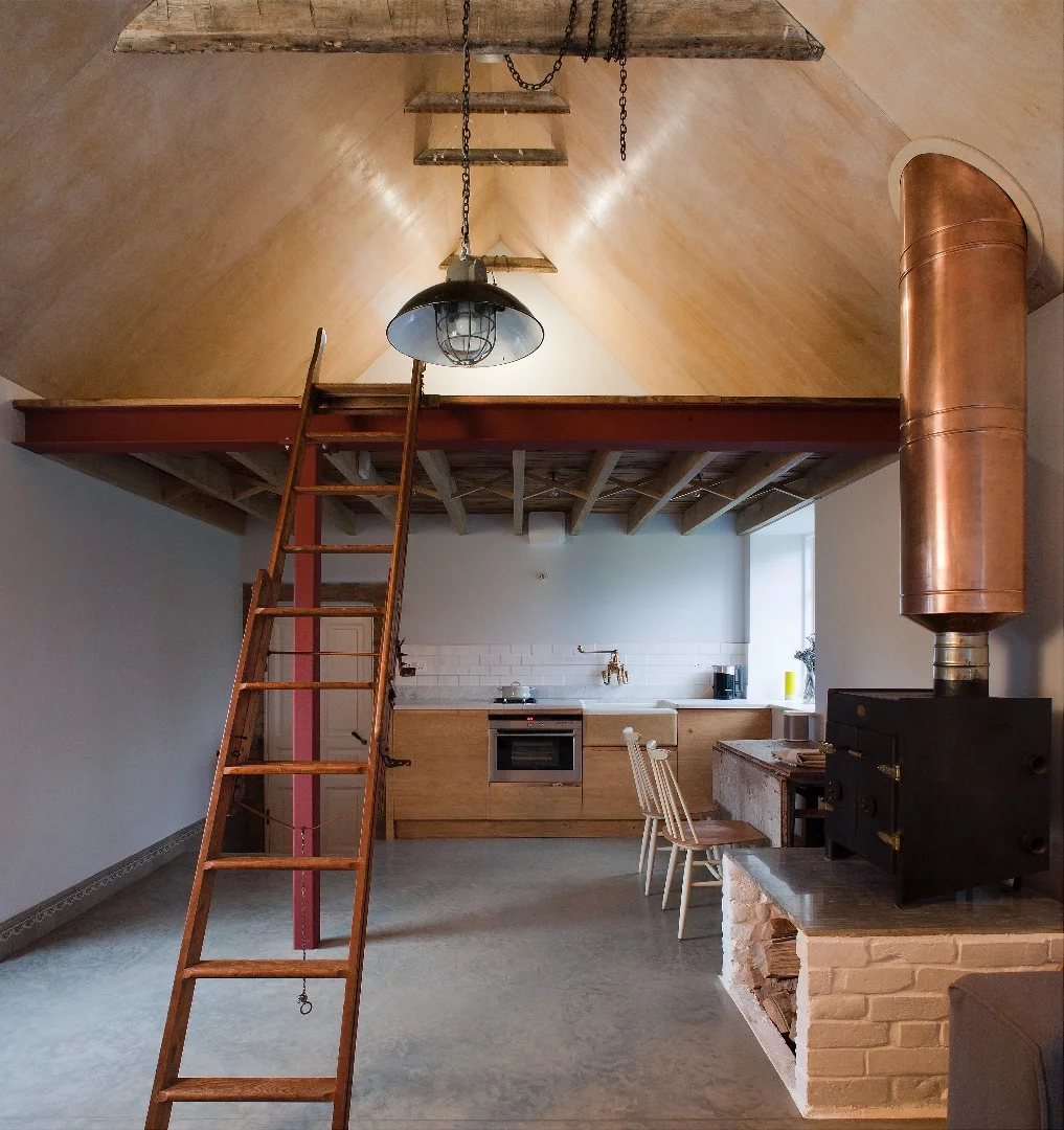 The home remains sympathetic to its history and the surrounding landscape