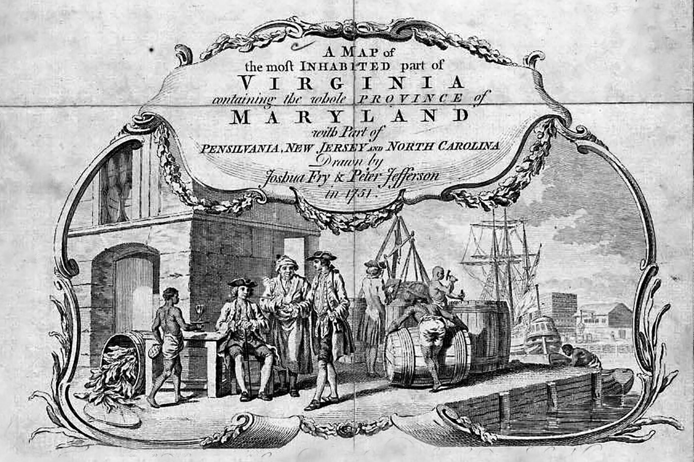 This map by Joshua Fry and Peter Jefferson is entitled A 1753 map of the Inhabited Part of Virginia, containing the whole of the Province of Maryland with Part of Pennsylvania, New Jersey and North Carolina. It is one of only four known examples of the first edition, first state, of the most important 18th century map of Virginia. This particular copy is even more notable as it was the personal copy of Jacques Nicolas Bellin, chief mapmaker to the French government during a period that included the French and Indian war and the American Revolution. It sold for $256,250 at Arader Galleries on March 25, 2017