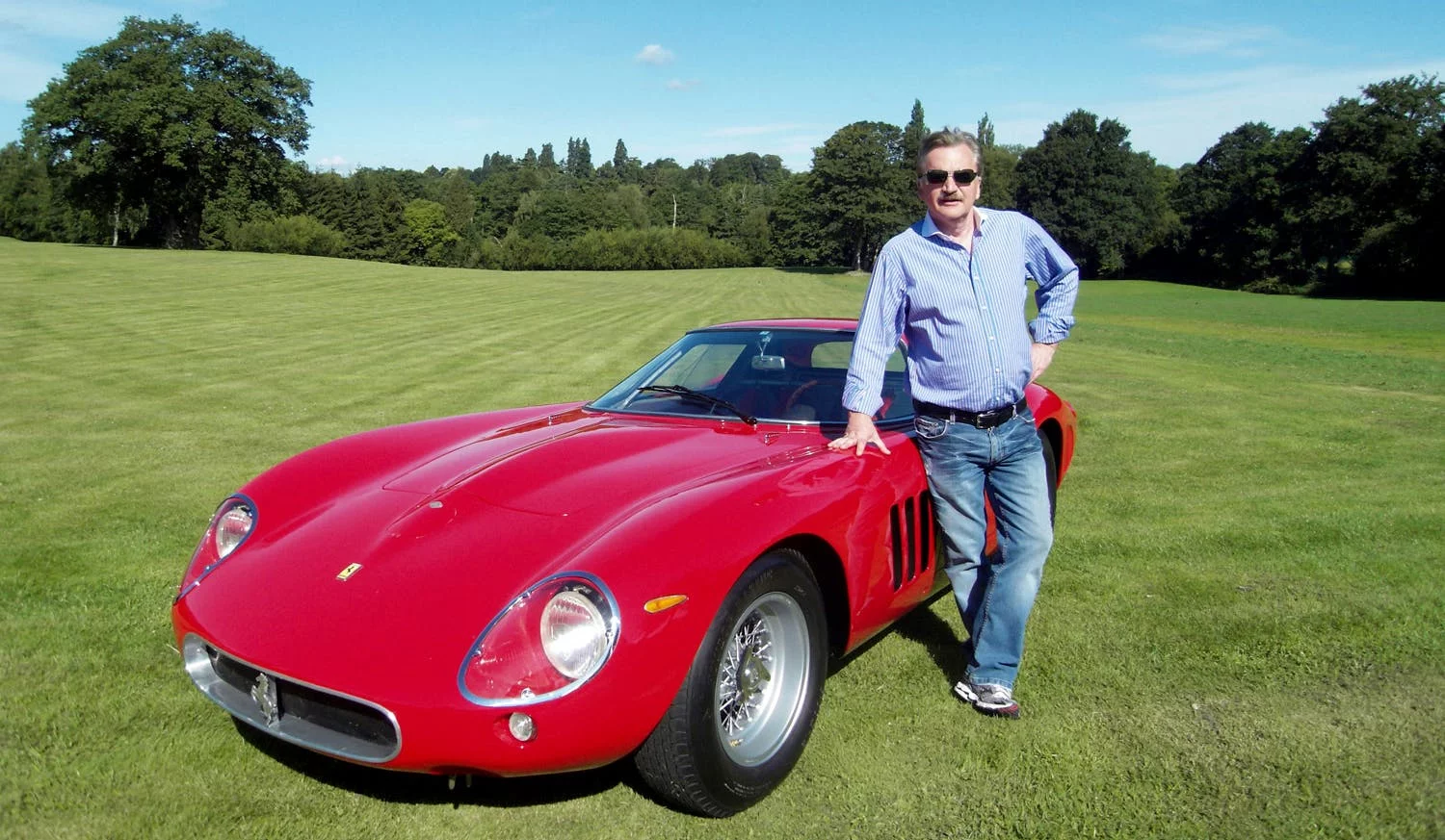 Talacrest Chairman, John Collins, with one of the many Ferrari 250 GTOs his company has sold. Talacrest specialises in selling the rarest and most valuable classic cars internationally, and Collins sold this car, Ferrari 250 GTO #5095GT to Samsung Chairman Kun-he Lee, in 1996. Collins' book, Dealing in Dreams, is worth reading, detailing his rise from starting Talacrest with borrowed capital from mates in the local pub, to becoming the first Classic Car dealer to win a Queen's Award for Export.