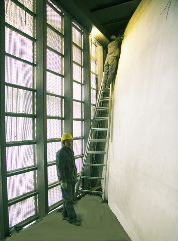 Italcementi's i.light being installed at the Italian pavilion at Expo 2010 (Photo: Italcementi)