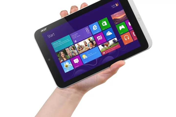 The Acer Iconia W3 8.1-inch tablet running Windows 8