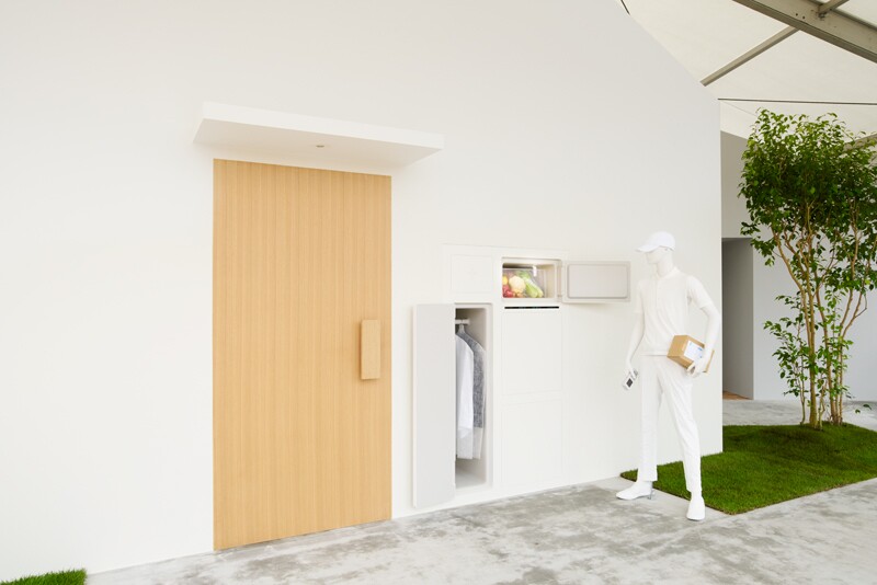 "What if we can make a house with a refrigerator that can be accessed from outside?" asks Yamato Holdings and Fumie Shibata with The House with Refrigerator Access from Outside