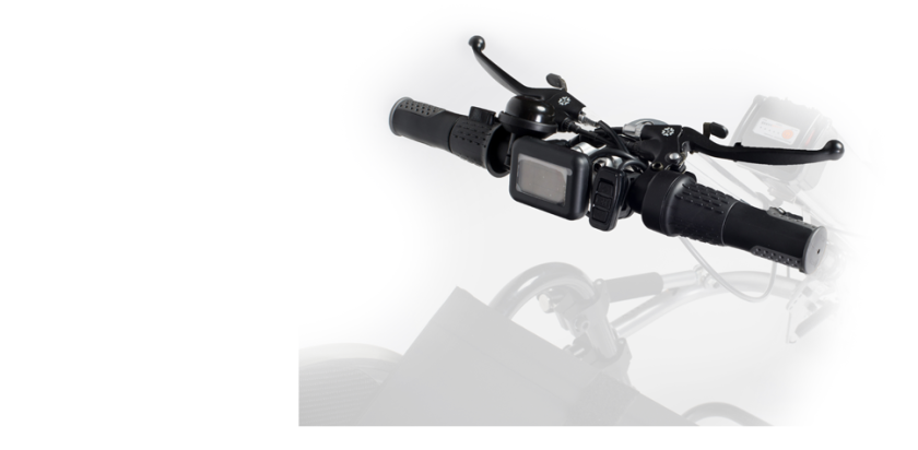 The Firefly, from Rio Mobility - handlebar controls