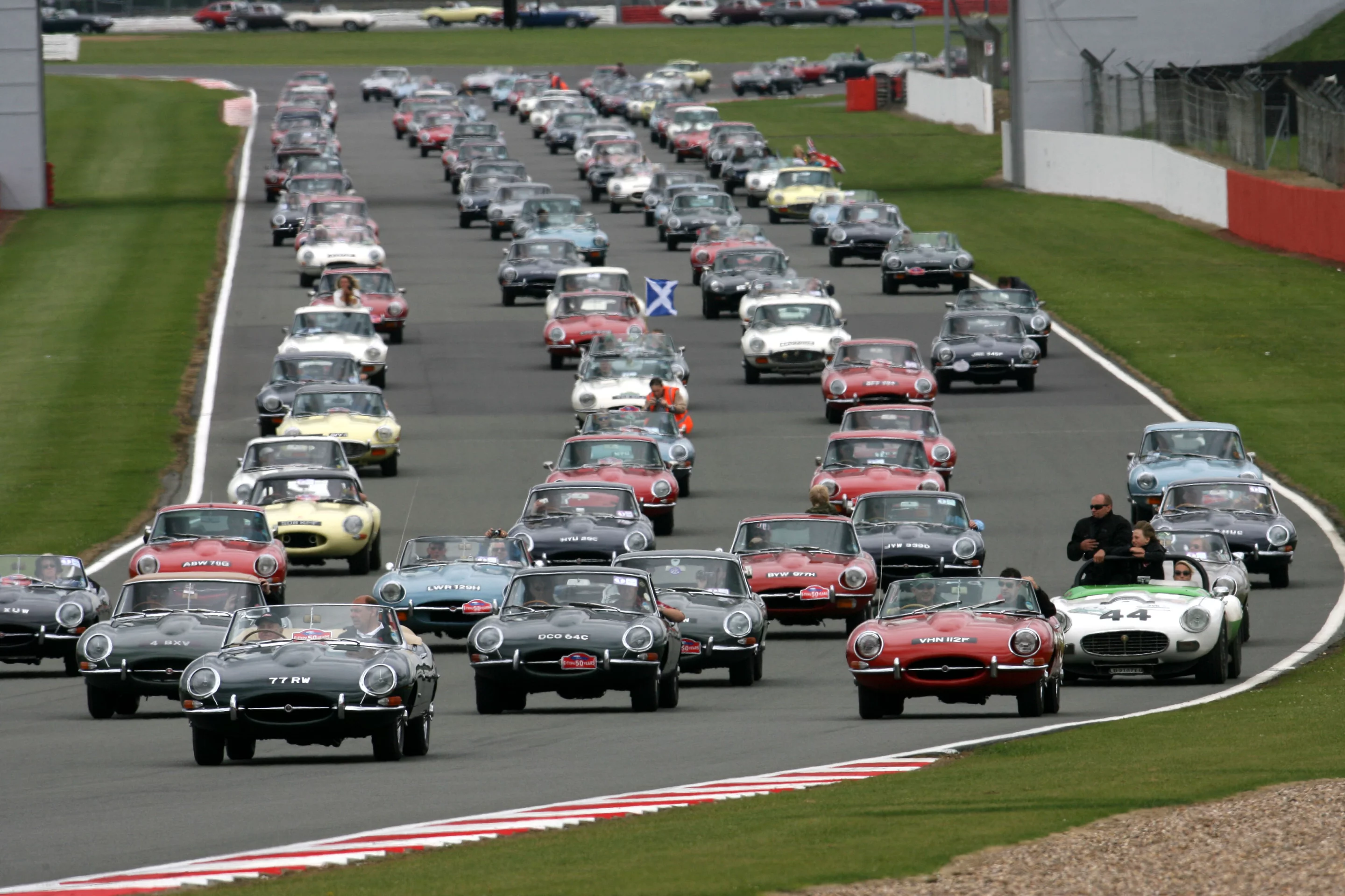 The 2011 Silverstone Classic celebrated the 50th anniversary of the E-Type Jaguar