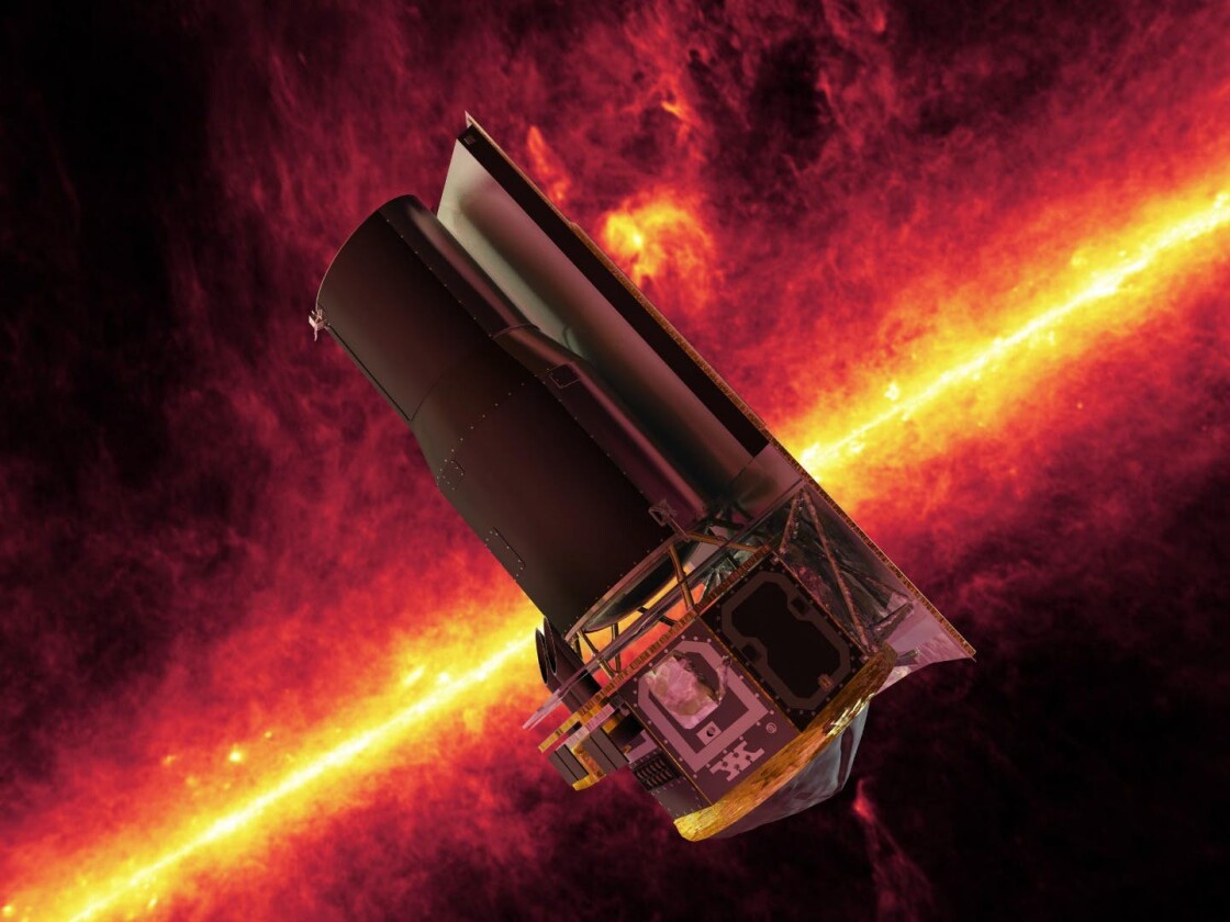 Artist's concept of the Spitzer Space Telescope