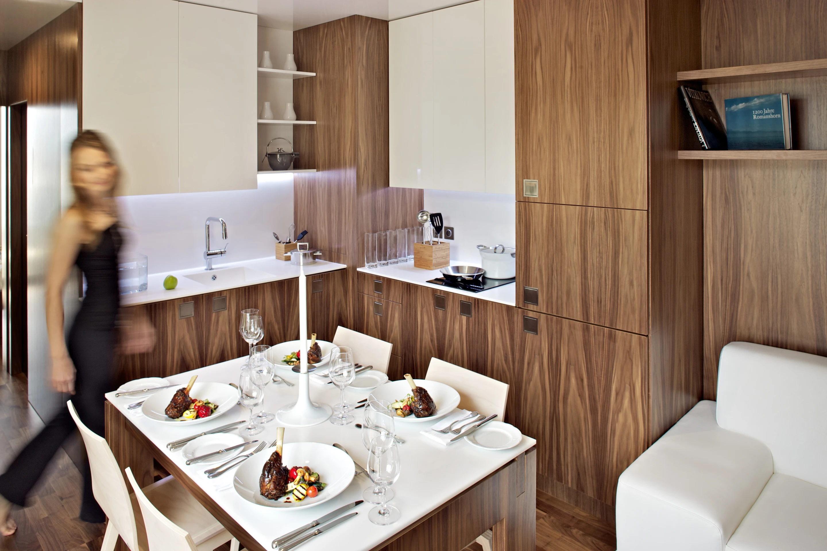 A number of off-the-shelf interior finishes are available, though one-off designs can also be requested