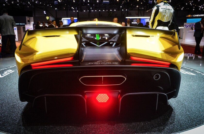 The Fittipaldi EF7 Vision Gran Turismo weighs only about 2,200 lb and outputs more than 600 horsepower
