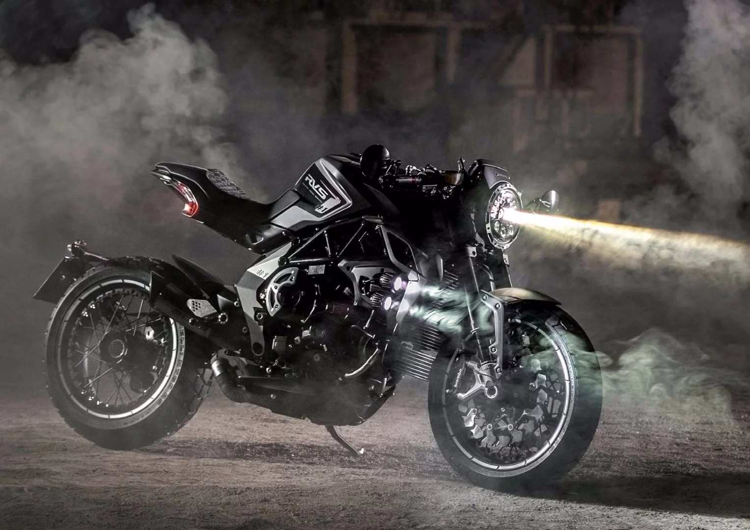 The MV Agusta RVS #1 is a factory-customized Brutale Dragster