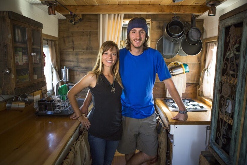 Jenna Spesard and Guillaume Dutilh of the blog, Tiny House Giant Journey