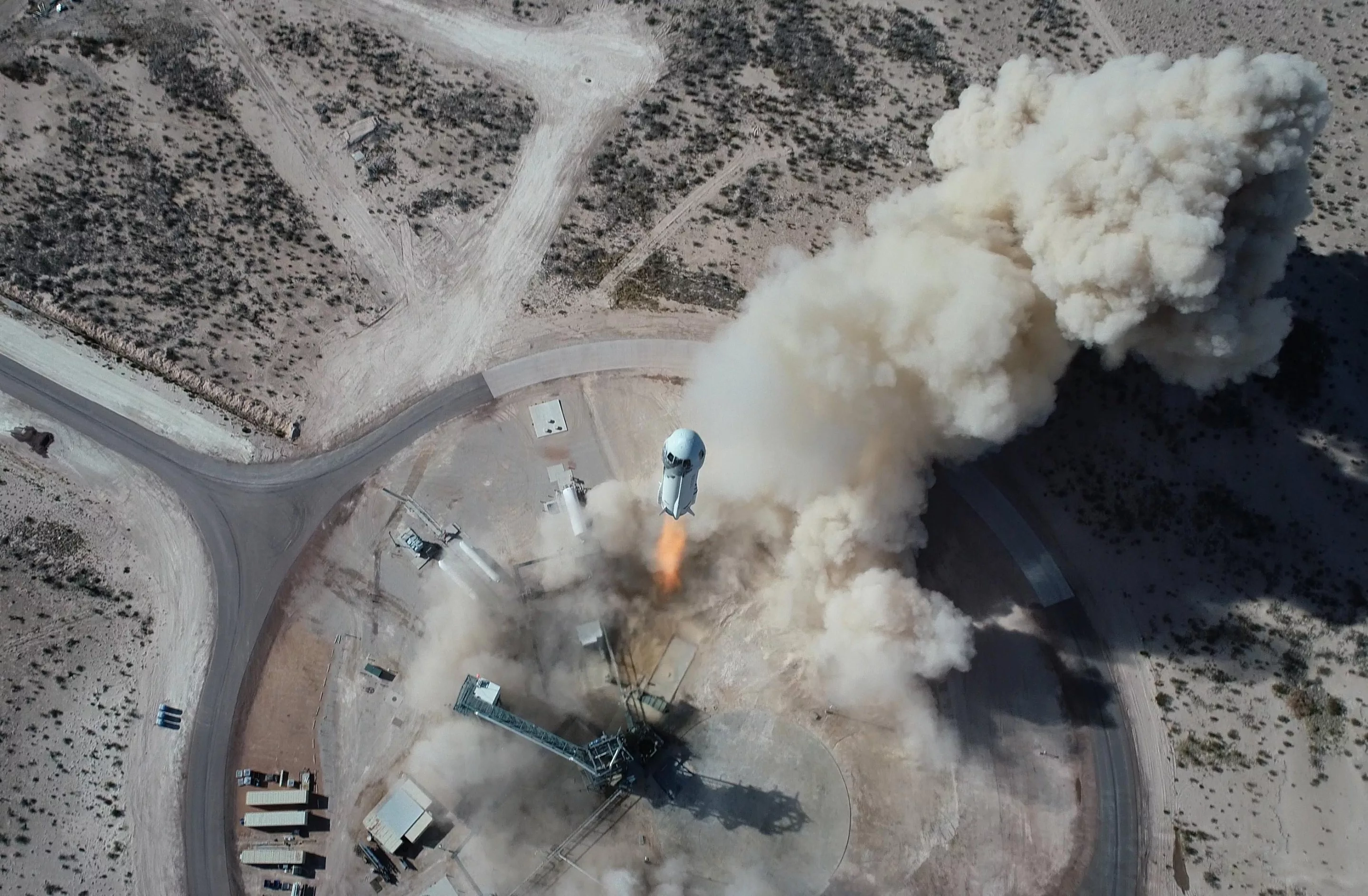 New Shepard lifting off