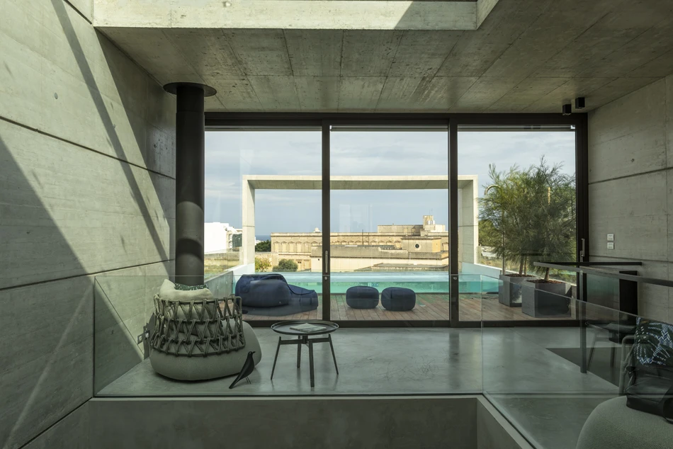 Casa B's uppermost floor offers access to the pool