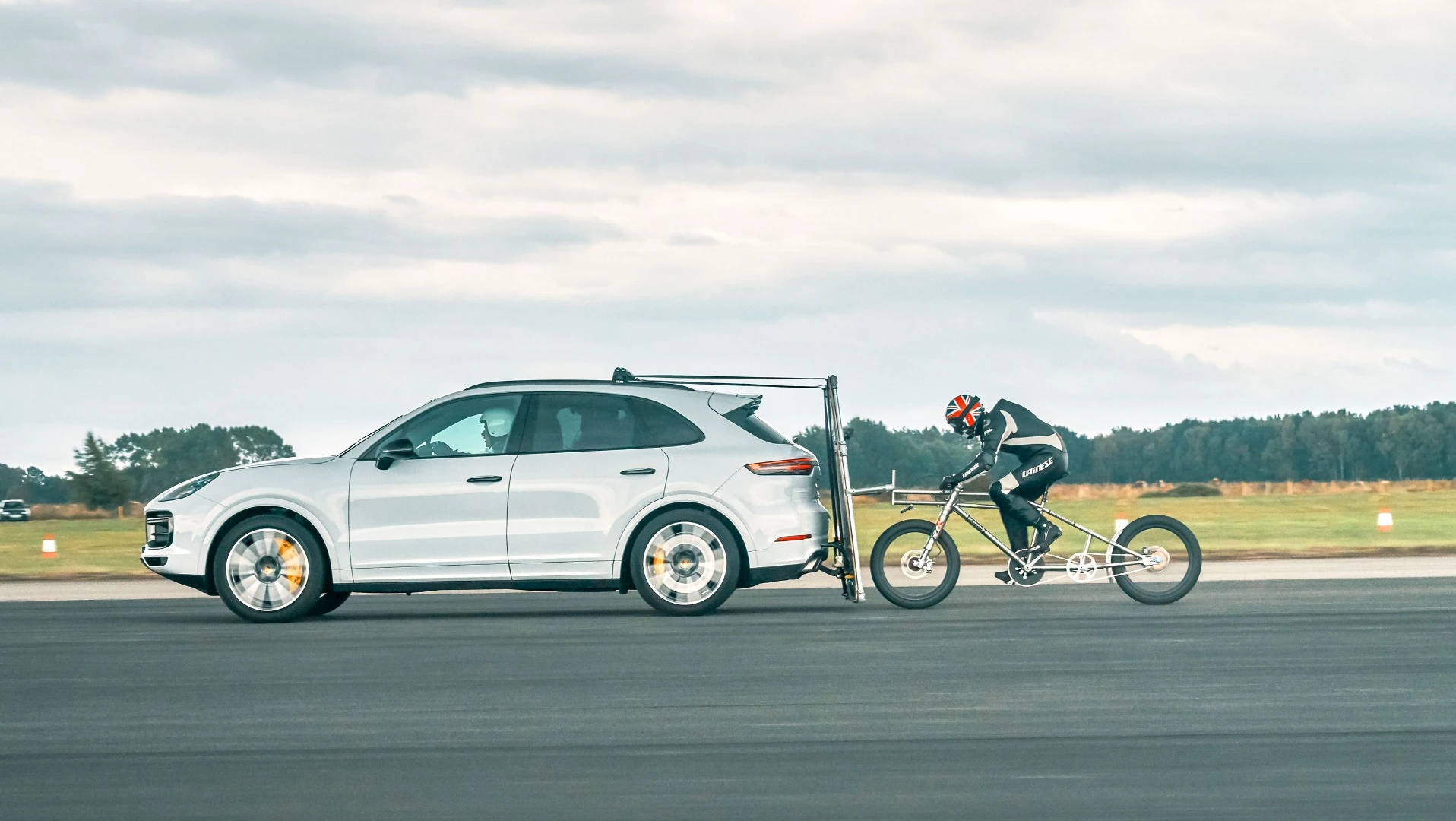 At just a hair under 150 mph, Soupy Campbell is now the fastest man in Europe on a bicycle