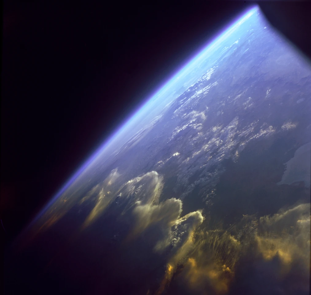The Andes mountain range captured from Gemini VII (Photo: NASA)