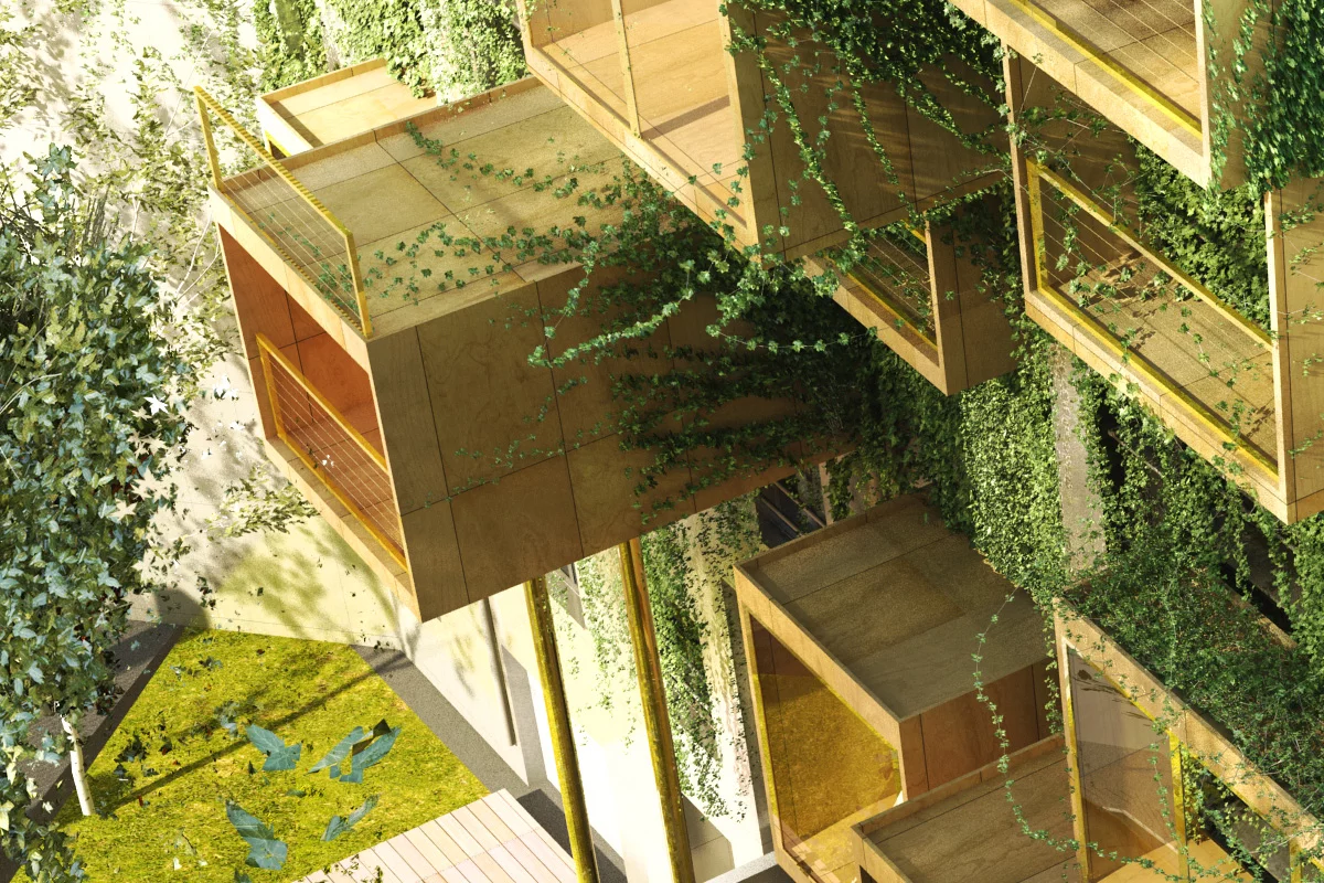 Plug-in City 75 will see the building covered in greenery