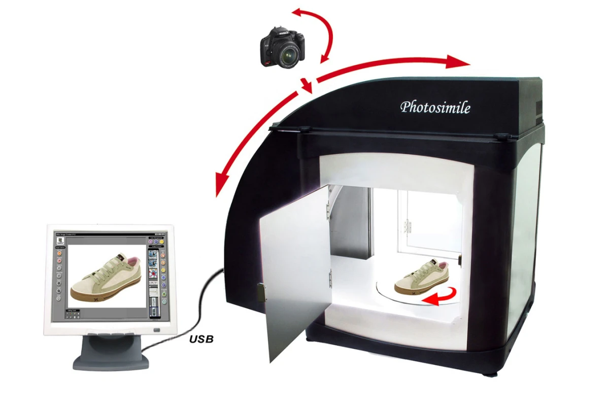 The Ortery Photosimile 5000 desktop photography studio