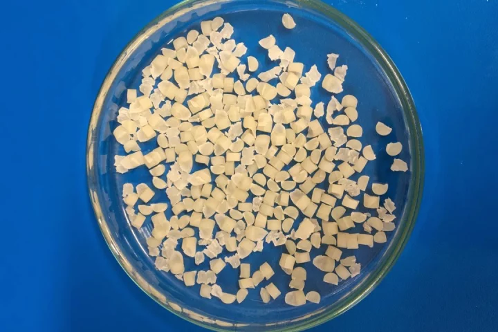 A batch of the inexpensive, all-natural microcapsules