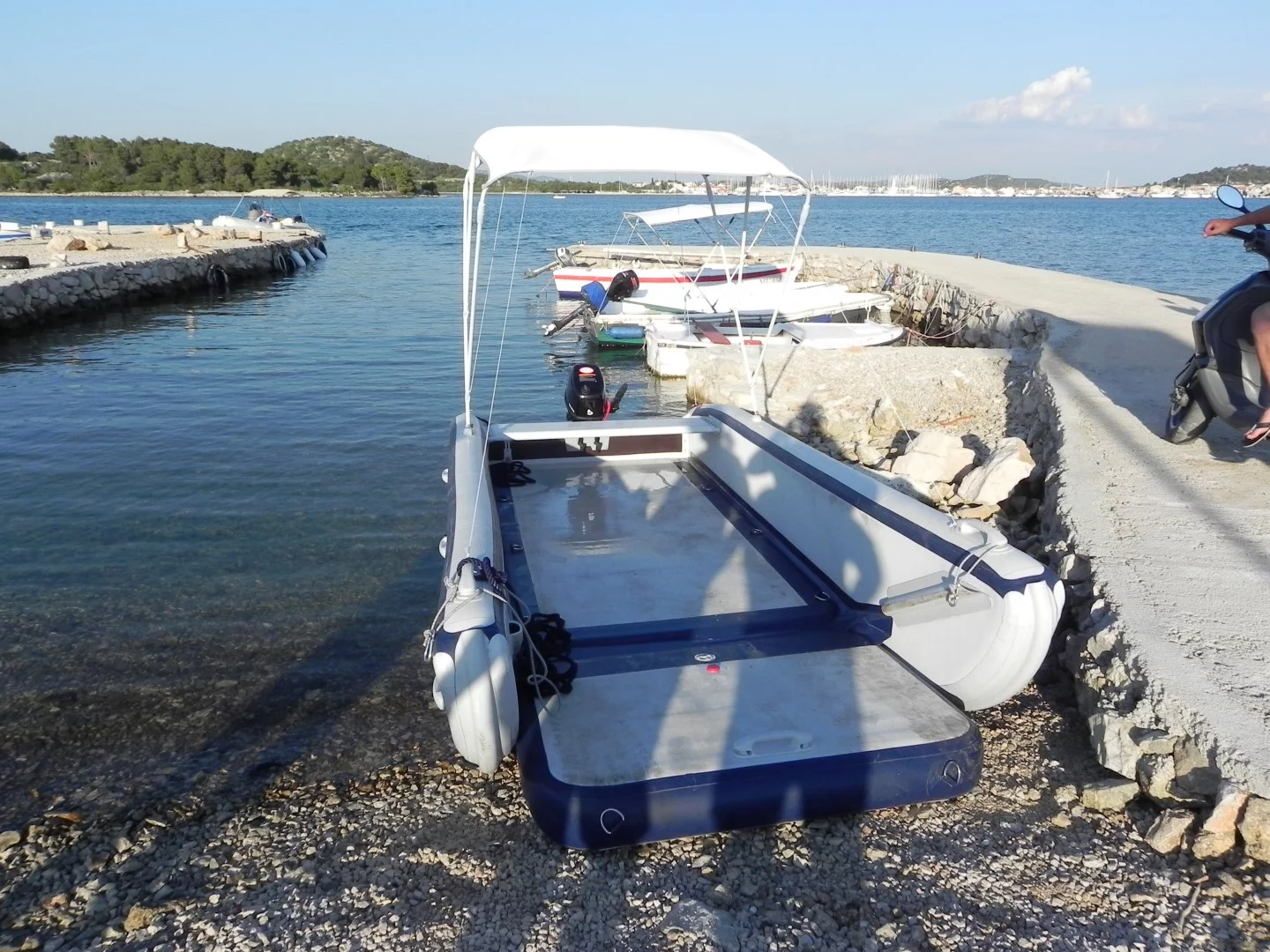 The smaller version of the Ferryboat ready for use