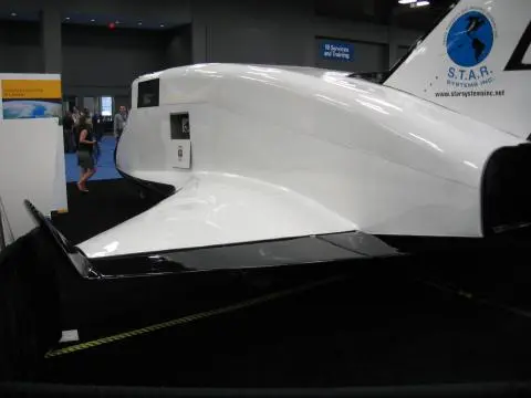 The Hermes spacecraft on display at National Instruments Week 2011 in Austin, TX