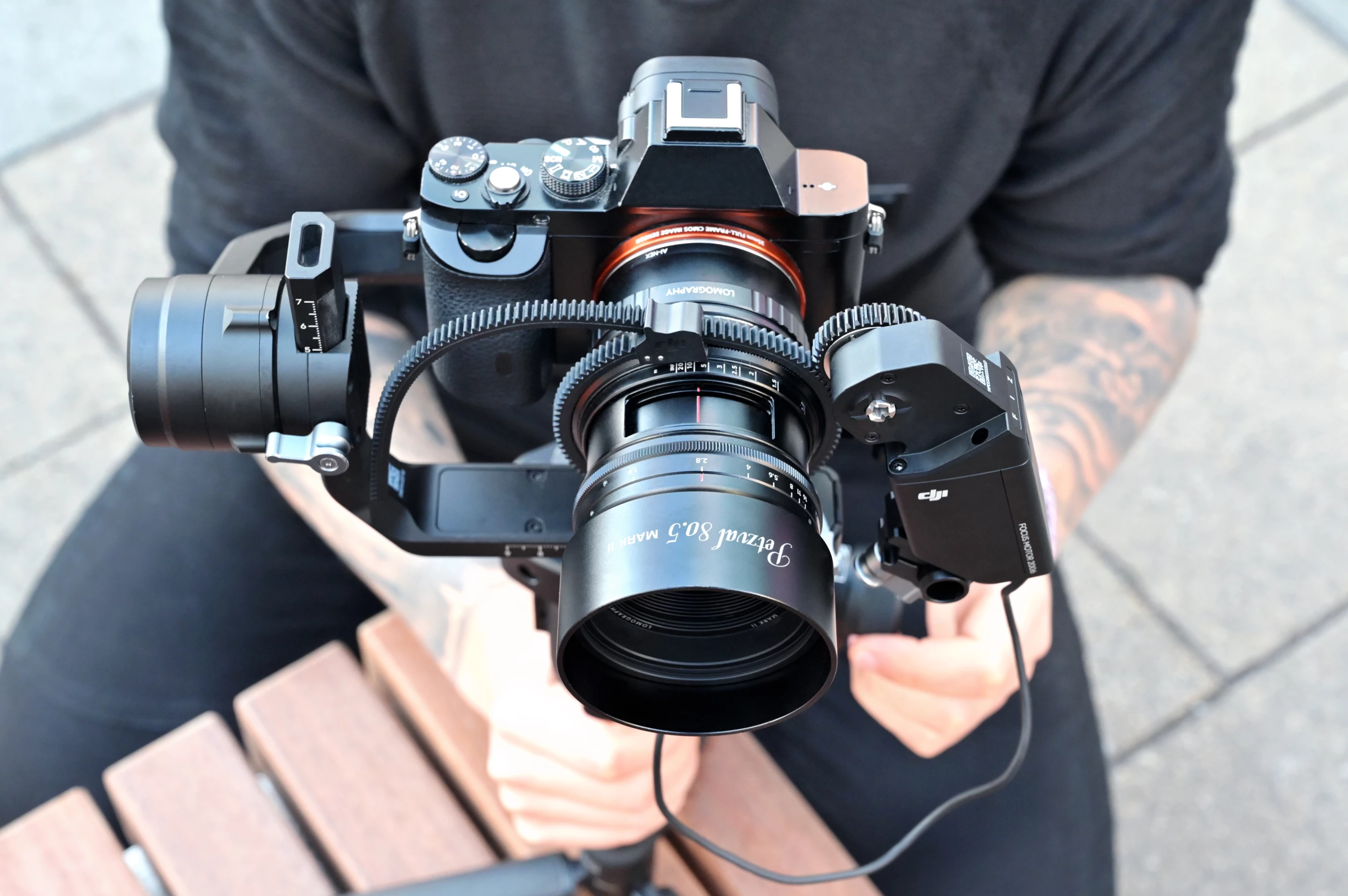 Movie-makers can make focus and f-stop adjustments while recording video