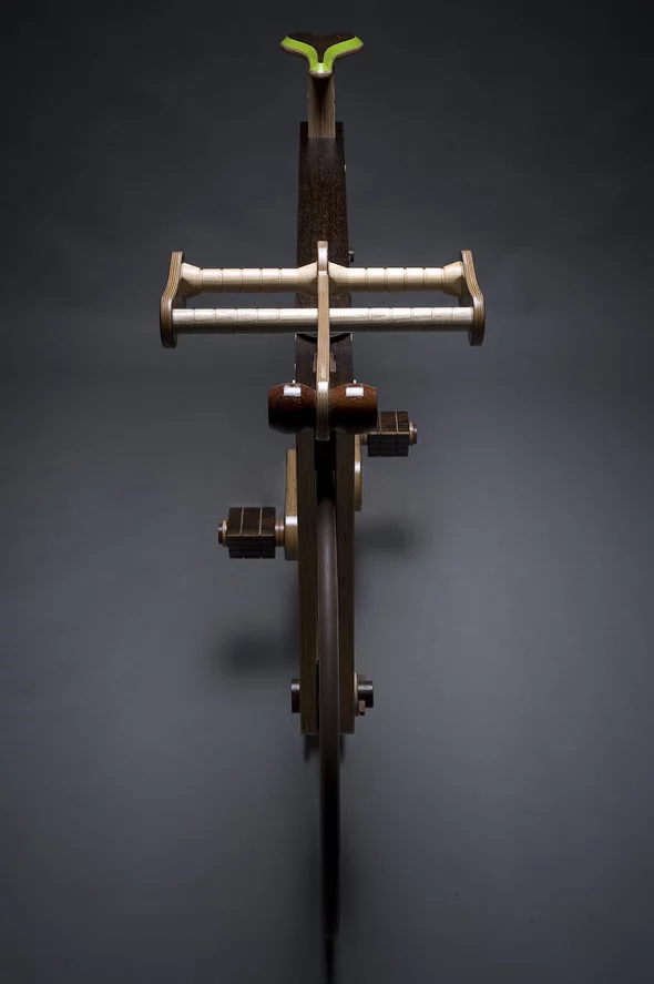 The height of the handlebars can also be adjusted to accommodate a greater variety of riders, as can the seat height, to allow a variety of riders to take the all-wooden SBQ for a spin