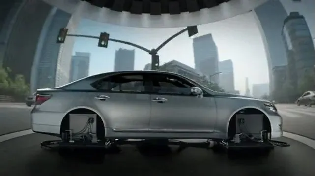 Inside the Lexus driving simulator