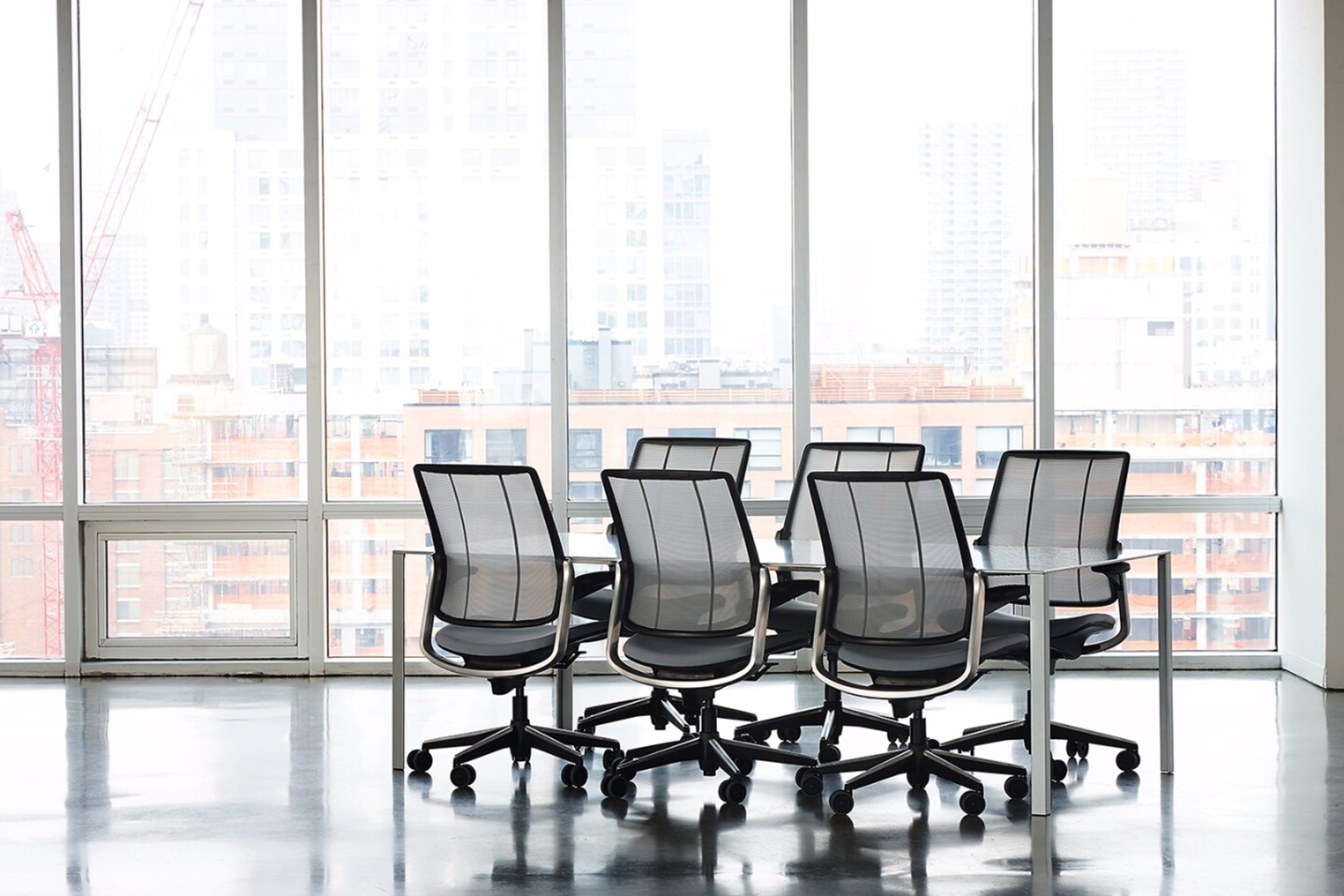 Humanscale eliminated the toxic perfluorinated compounds from the Diffrient Smart chair, which are often found in office chair fabrics