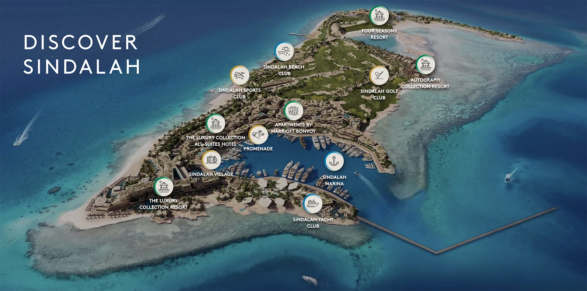Neom touts Sindalah as a global getaway, as well as a hub for yachting