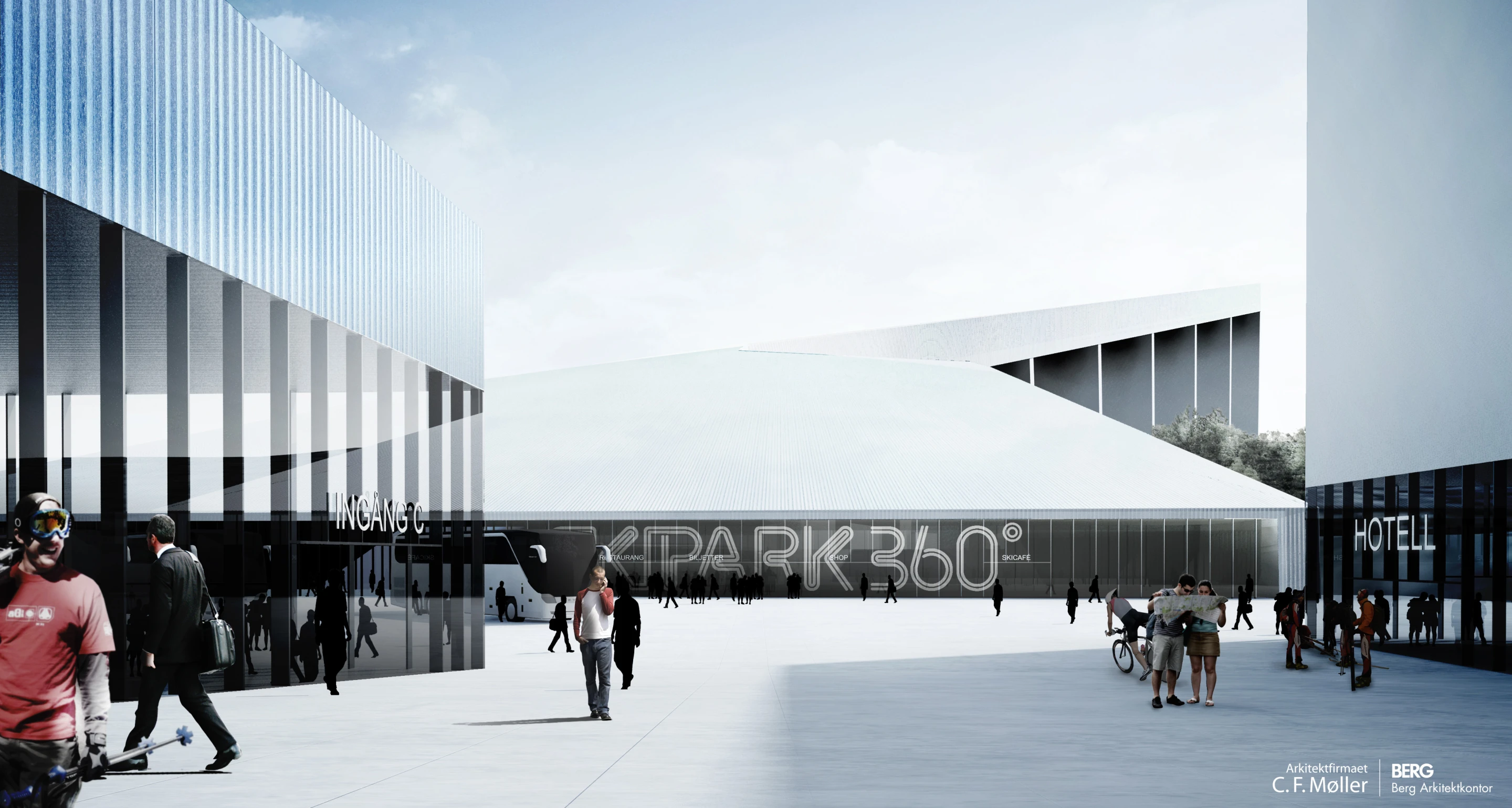 The spectacular Skipark 360 - set to be the largest indoor ski resort in the world (image from CF Moller)