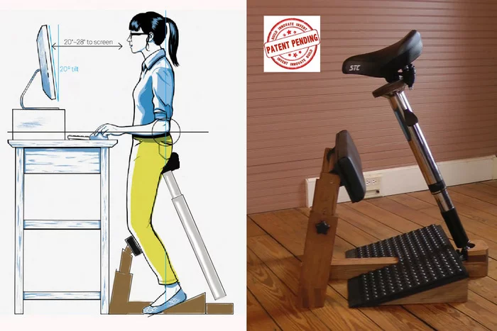The Standing Task Chair as designed on paper and produced for real