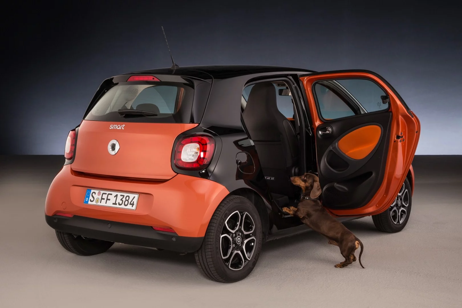 The "readyspace seats" were originally designed for easier transportation of bulky items in the rear of the Smart Forfour