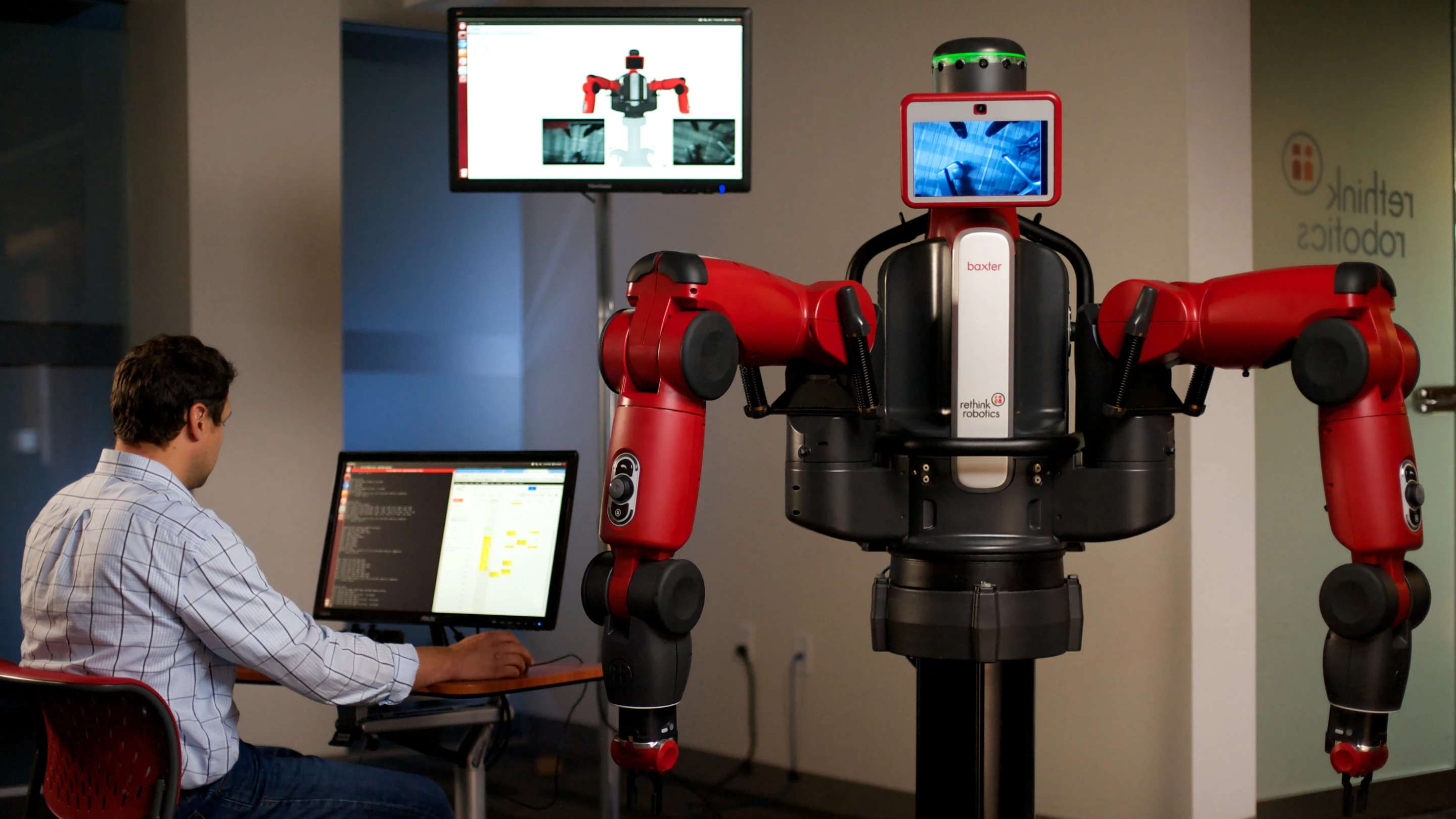 Baxter is designed to work safely around humans