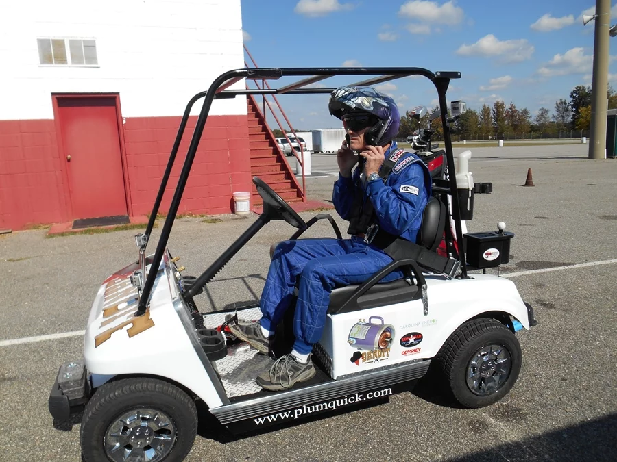 Plum Quick Motors claims to have set a new record for the world's fastest golf cart