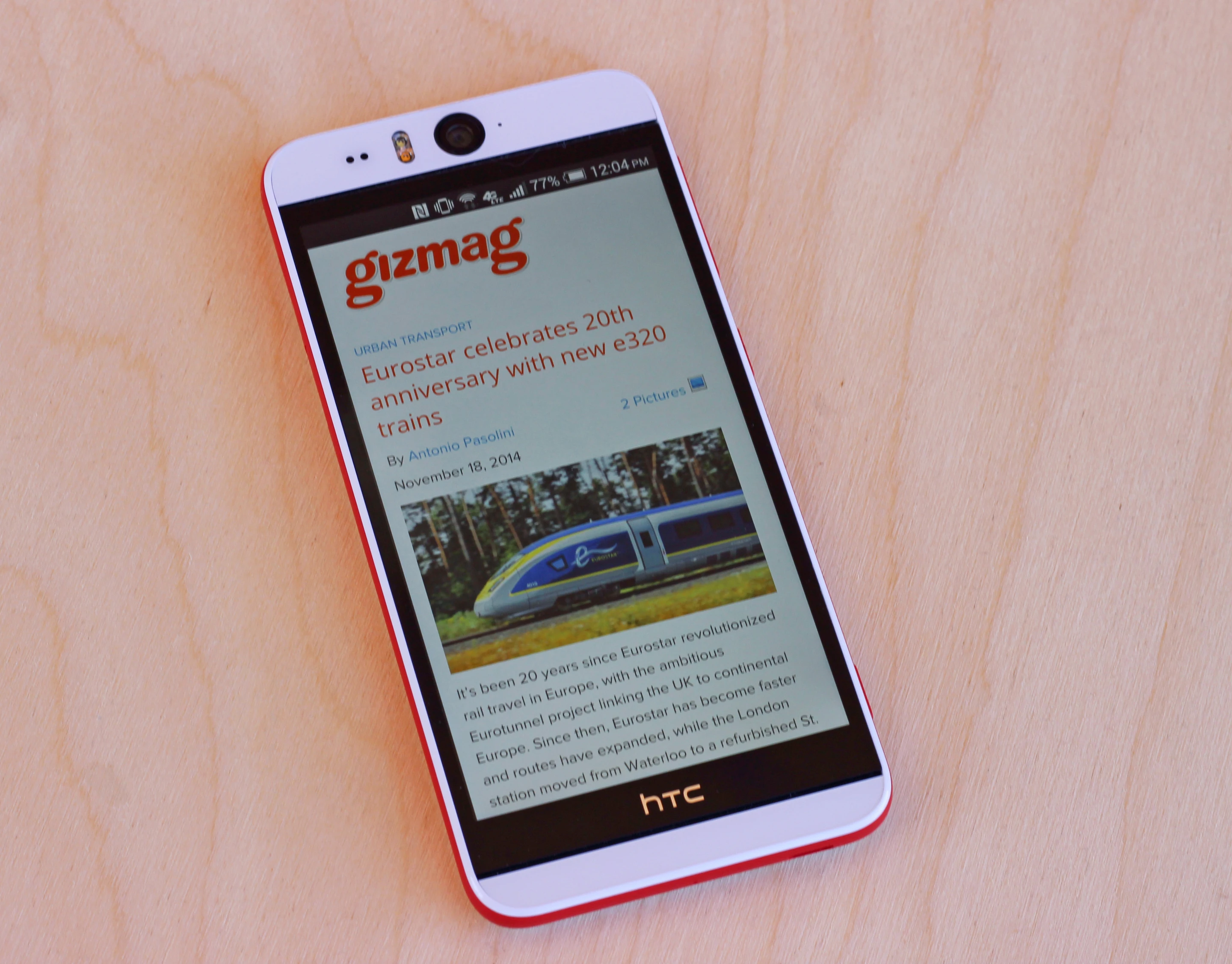 The Eye's screen is actually 8 percent bigger than the one found on the HTC One (M8) (Photo: Will Shanklin/Gizmag.com)