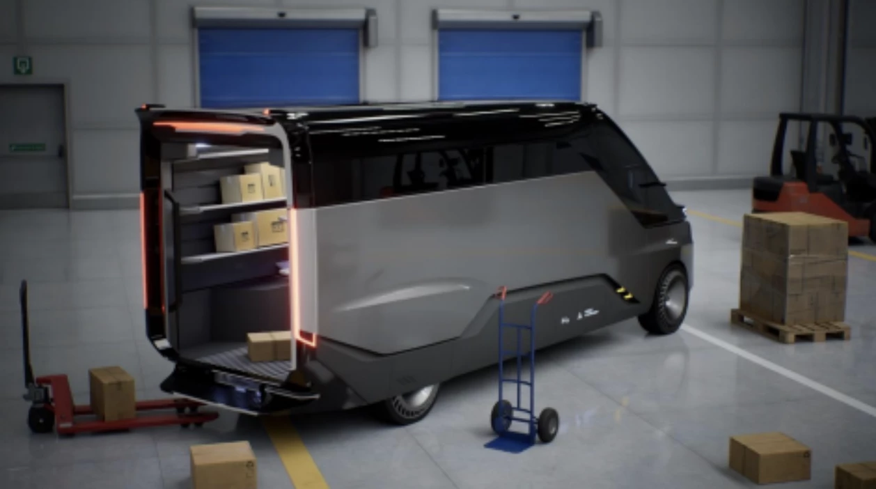 We included this fuzzy rendering of First Hydrogen's Gen 2 LCV concept because it gives an idea of the large, boxy cargo area that could provide plenty of space for a camper floor plan