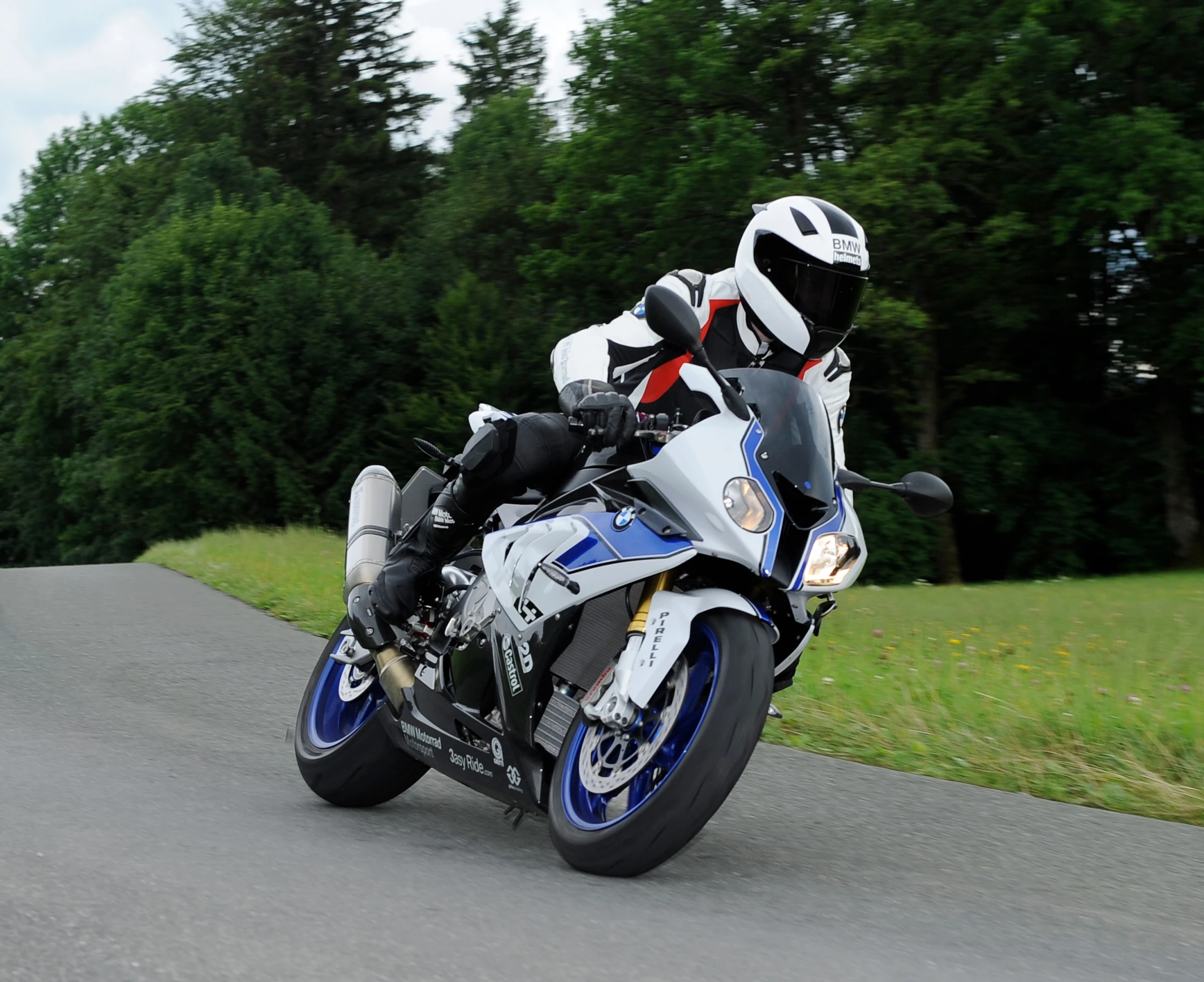 BMW's HP4 - the first supersports bike to feature cornering ABS, which is intended as a road riding safety tool